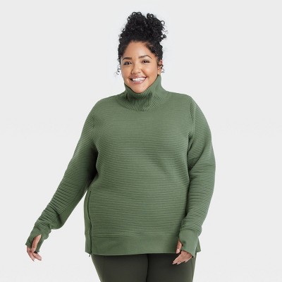 plus size quilted pullover