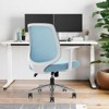 Lirago Adjustable Mesh Chair - Height & Armrests Customizable, Cyan - Home/Office - 2 of 4