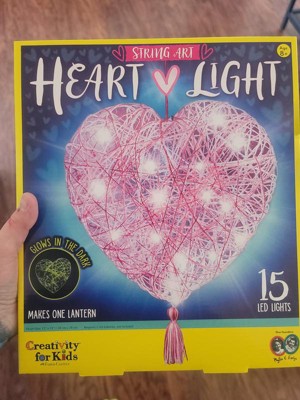 Crafts Art Kit For Kids,3d String Art Kit With Glowing Heart And