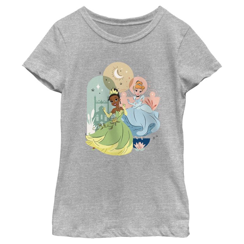 Girl's Disney Tiana and Cinderella Dance T-Shirt, 1 of 6