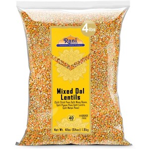 Mixed Dal (5 Split Dals) - 64oz (4lbs) 1.81kg - Rani Brand Authentic Indian Products - 1 of 4