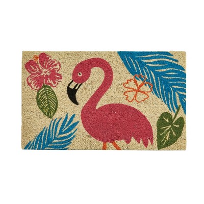 Split P Flamingo Coir Doormat - Beige