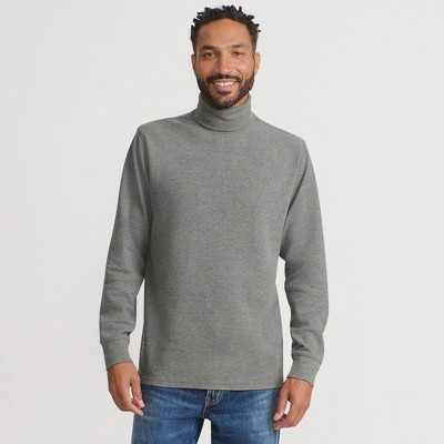 Lands' End Men's Long Sleeve Waffle Turtle Neck