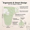 3-Pack Organic Swaddle Sleep Sacks Baby with Knot Hats, Newborn Premies Swaddles Wrap 0-3 Months, Ergonomic Wearable Blanket - 2 of 4