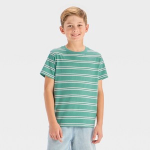 Boys' Short Sleeve Striped T-Shirt - Cat & Jack™ - 1 of 3