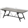 Aheaplus Farmhouse Dining Table for 8 People, 70.8-Inch Rectangular Wood Kitchen Table - 3 of 4