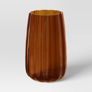 14.5 fl oz Glass Tumbler Amber - Threshold™ - 1 of 3