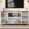 Modern TV Stand for 70 Inch, Black Entertainment Center with Storage and Shelves - 4 of 4