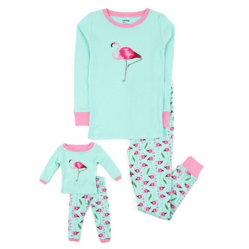 Leveret Girls And Doll Cotton Pajamas Flamingo 14 Year : Target