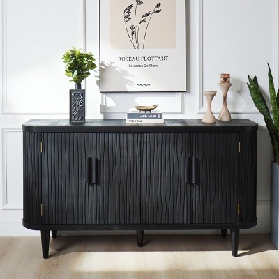 Accent Storage Cabinet,Modern Accent Cabinet With Adjustable Shelves,Sideboard Cabinet,Freestanding Cabinet For Living Room-Cuddlewood
