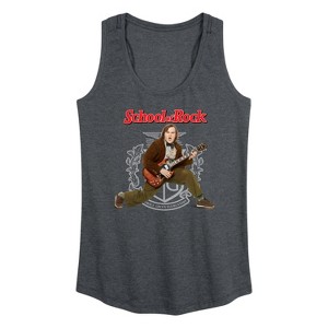 Women's - School of Rock - Dewey Finn Playing the Guitar Graphic Racerback Tank - 1 of 4