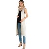 Maternity Sleeveless Long Cardigan - 24seven Comfort Apparel™ - 2 of 3