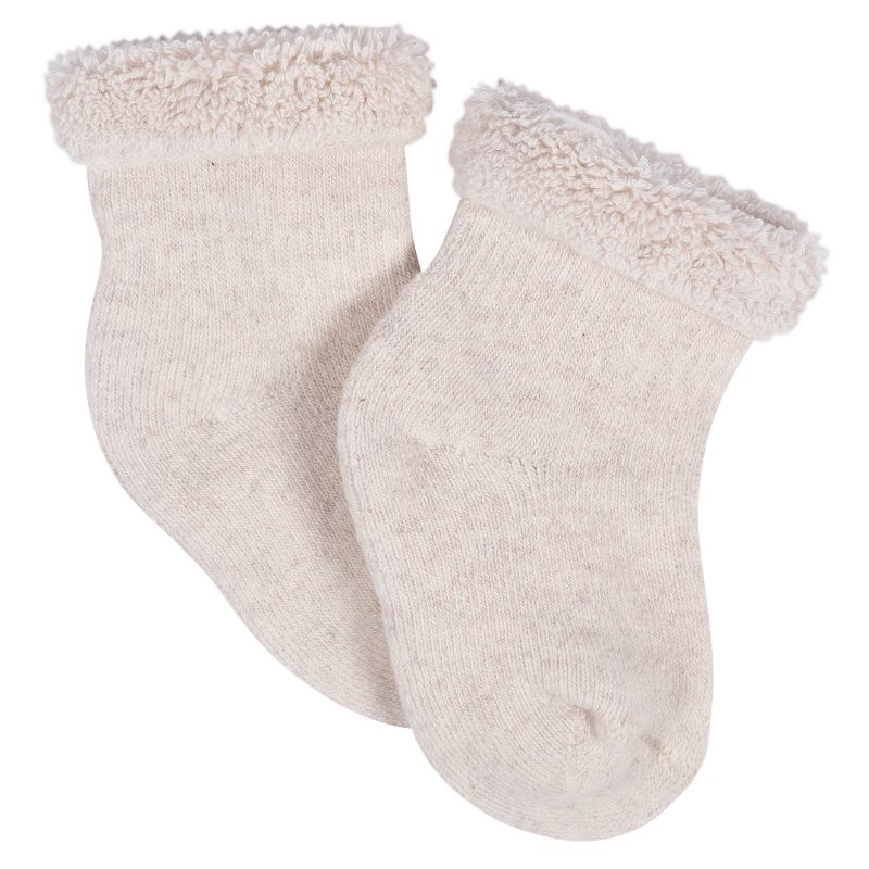 Gerber Baby Neutral 12-Pack Terry Wiggle Proof® Socks Happy Veggies, 2 of 10