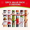 Joyfy 12-Pack Christmas Party Favors – No-Snap Crackers with 6 Character Designs (Hats, Jokes & Surprises!) - 4 of 4