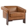 34'' Upholstered Mid-Century Modern Accent Chair with Deep Cushions, Wide Armrests and Solid Wood Frame - 4 of 4