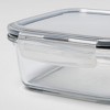 8pc Square Glass Food Storage Container Set (5.1 cup, 3.2 cup, two 1.6 cup) - Made By Design™ - image 4 of 4