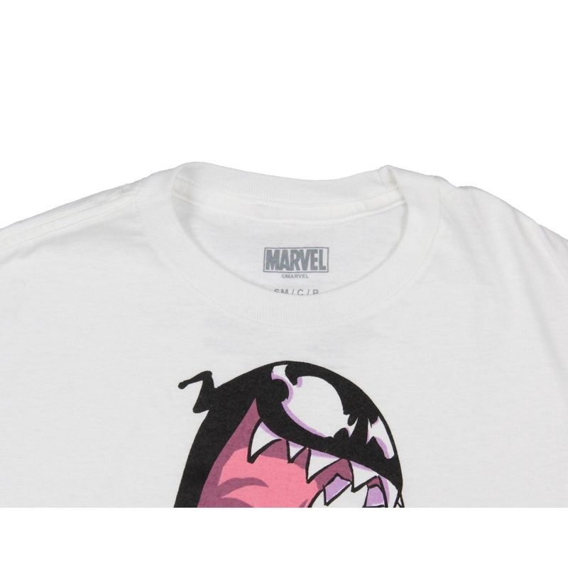 Marvel Men's Spider-Man Venom Morphing Design Graphic Print Adult T-Shirt, 3 of 4