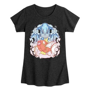 Girls' - Pokémon - Magikarp Aquatic Fitted Short Sleeve Graphic T-Shirt - 1 of 4