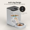 Automatic Cat Feeder with Voice Recorder, Timed Food Dispenser for 4 Meals Daily, Portion Control - 3 of 4