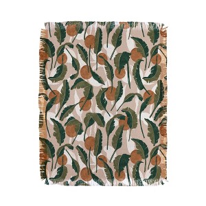 Marta Barragan Camarasa Simple tropical nature T Woven Throw Blanket - Deny Designs - 1 of 2