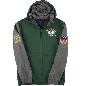 Tommy Hilfiger Mens Green Bay Packers Hoodie Sweatshirt, Green, Medium - 1 of 2
