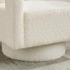 Hrinhom 29“W Boucle Swivel Accent Chair,Modern Armchair With Back Cushion - 4 of 4