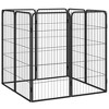 VidaXL 8-Panel Dog Playpen Black 19.7 in.x39.4 in. Powder-coated Steel - 3 of 4