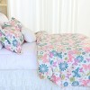 Colorful Butterfly Pattern 3-Piece Comforter Set, King Size – Includes 1 Soft Lightweight Comforter and 2 Matching Pillowcases - 4 of 4