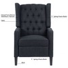 CAVINAS 27.16" Wide Accent Chair, Manual Wing Chair Recliner, Suitable for Living Room, Bedroom - 3 of 4