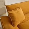 Akoasm Comfortable Velvet Double Sofa Bed with Pillows for Bedroom & Living Room-Yellow - 3 of 4