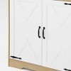 Lirago Natural Wood Finish Modern Storage Cabinet with 2 Doors apply to china cabinet bookcase or entryway organizer 31.5"W*15.7"D*70.9"H - 4 of 4