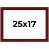 PosterPalooza | Weathered Red Picture Frame - UV Acrylic, Backing Board, Hanging Hardware Included - 2 of 4