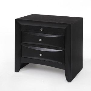 NicBex 26.5"Wide Nightstand with 2 Drawers Modern Side Table with Pull-Out Top Tray for Bedroom,Living Room - 1 of 4