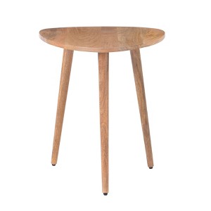 MH London Bond 20" Solid Wood End Table Triangular Top - 1 of 4