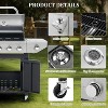 ELJGET 3/4 Burner BBQ Propane Gas Grill with Side Burner, Outdoor Stainless Steel Patio Garden BBQ Grill with Lid, Wheels for Outdoor Camping - 4 of 4
