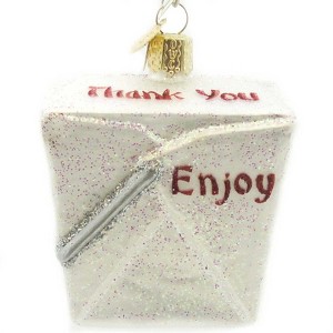 Old World Christmas 2.75 In Chinese Take-Out Food Container Tree Ornaments - 1 of 3