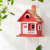 Home Bazaar 10" Crab Cottage Bird House Red - 2 of 2