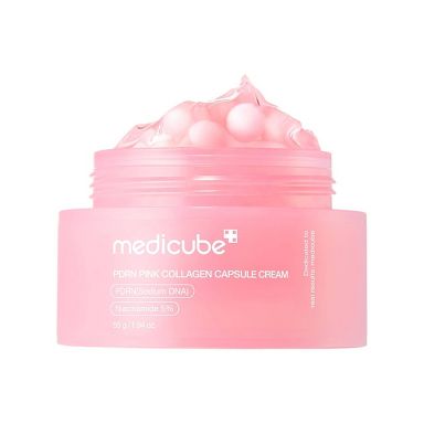 medicube PDRN Pink Collagen Capsule Cream Korean Skincare- 1.94oz: Skin Tone Improvement, Face Application, Normal/Sensitive Skin