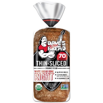 Dave's Killer Bread Organic Thin Sliced White Sandwich Bread - 20.5oz