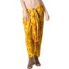 LA LEELA Women's Summer Bikini Wraps Beach Wrap Sarong Cover up Skirt Swimsuit Swimwear Cover Ups for Womens One Size Gold, Floral - 4 of 4
