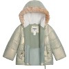 OSHKOSH B'GOSH Girls' Classic Heavyweight Parka with Faux Fur Hood - 3 of 4