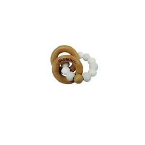 Ulubulu Silicone and Wood Teether - White - 1 of 3