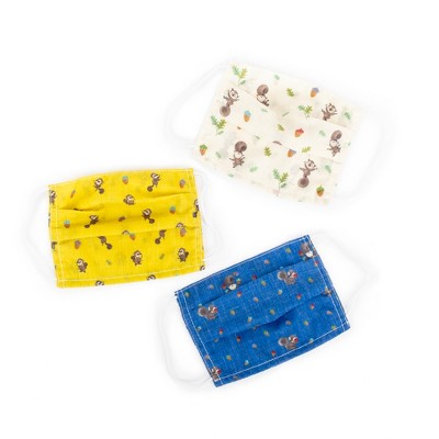 Educational Insights Kids’ Face Masks 3-Pack Sneaky, Snacky Squirrel Set