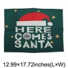 Unique Bargains Christmas Place Mats Linen Brown Green 13"x17.7" 2 Pcs - 3 of 4