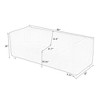 SKRAN Sofa 80 Inch Couch, Perfect for Living Room or Bedroom, Complete with Two Throw Pillows and Sturdy Hardware Foot Support - 3 of 4