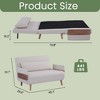 Modern Foldable Sofa Bed – Converts in 10 Sec, 6 Level Adjustable Backrest, Breathable Linen Fabric - 3 of 4