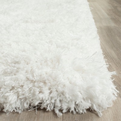 Ivory Handmade Tufted 8' x 10' Shag Rug