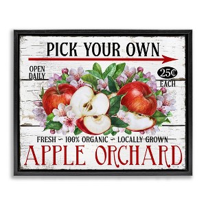 Stupell Industries Pick Your Own Apples Floating Frame Canvas Art - 1 of 4