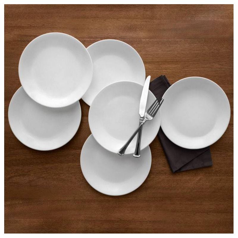 Corelle 8.5&#34; 6pk Glass Lunch Plates White, 5 of 6