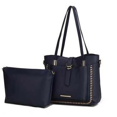 MKF Collection Raya Vegan Leather Women’s Shoulder Bag with Crossbody Pouch by Mia K